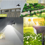 Lot de 2 <br> Projecteurs LED Solaires