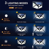 Lampe solaire extérieur - Système PIR