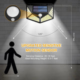 Lampe solaire extérieur - Système PIR