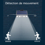 Lampe puissante solaire rotative