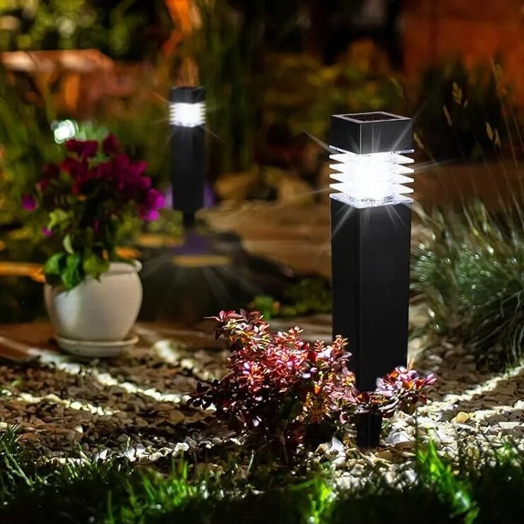 Lampes LED à énergie solaire étanches pour le jardin [Lot de 2]