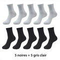 5 noirs 5 gris clair / EUR 38-42,5 noirs 5 gris clair / EUR 42.5-46