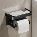 Porte-papier toilette avec étagère de rangement intégrée