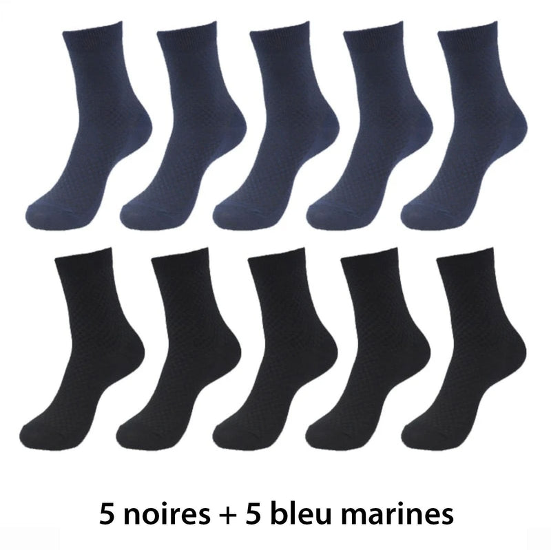 5 noirs 5 bleus marine / EUR 38-42,5 noirs 5 bleus marine / EUR 42.5-46