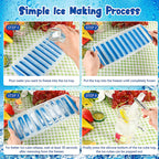 IceTwist - Bac à Glaçons Allongés pour Bouteilles