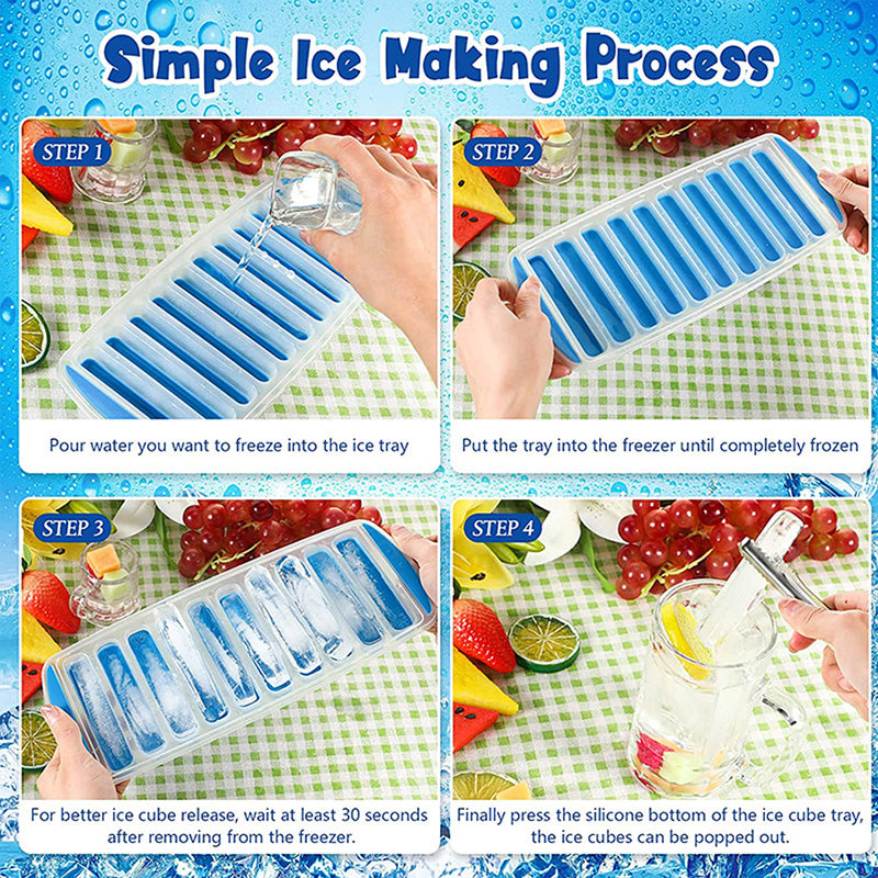 IceTwist - Bac à Glaçons Allongés pour Bouteilles