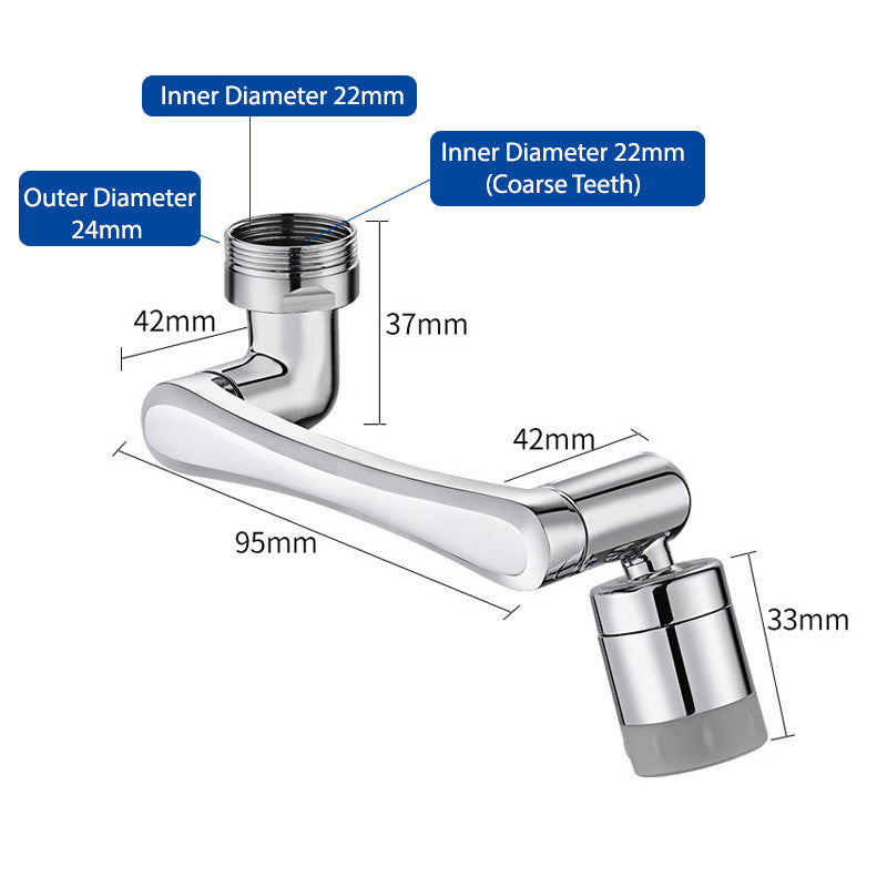 Extension rotative universelle pour robinet