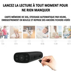 Caméra de sécurité wifi sans fil avec bras pliable
