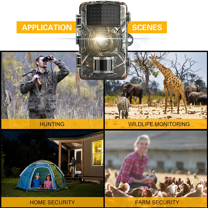 Caméra animalière sans fil photos et vidéos + Carte SD 32Gb