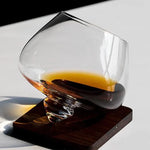 Verre à whisky et vin rotatif irrégulier