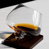 Verre à whisky et vin rotatif irrégulier