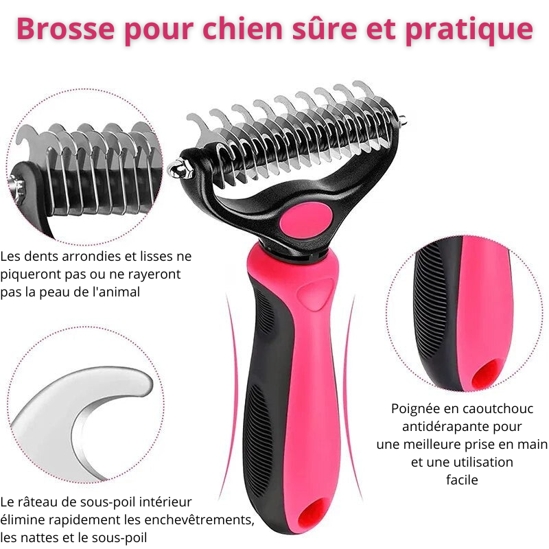 Brosse Magique pour Animaux de Compagnie : Adieu Les Poils Volants et les Nœuds !