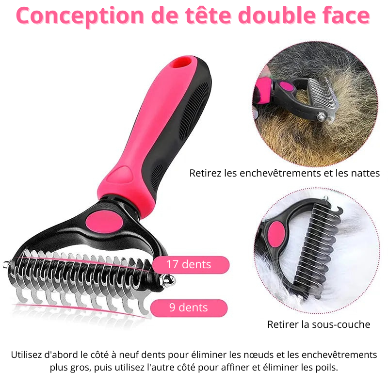 Brosse Magique pour Animaux de Compagnie : Adieu Les Poils Volants et les Nœuds !