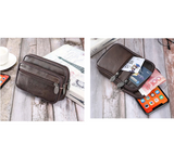 Set de 2 sacoches ceinture multipoche en cuir PU