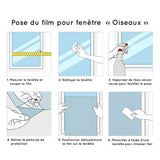 Film Adhésif Occultant à Motifs Oiseaux