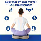 Coussin 3D à Mémoire de Forme – Soulage Dos & Coccyx