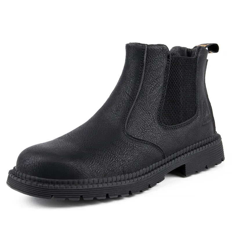 Leather safety boots - Steel reinforced