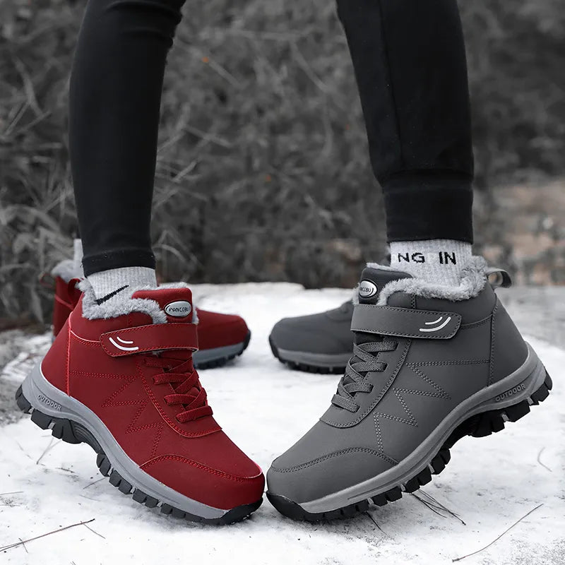 Bottines Fourrées Unisexes - Velcro Réglable