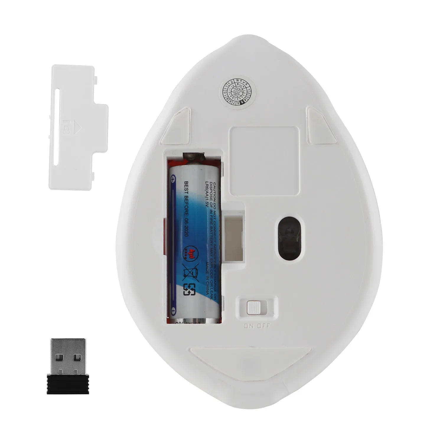 Souris Sans Fil Hamster 2,4 GHz – Mini Souris Ergonomique 1200 DPI pour PC et Portable
