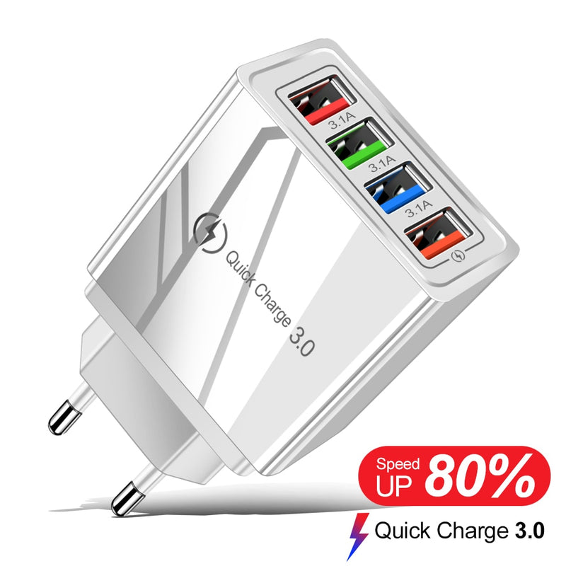 Chargeur 4 Ports USB - Rapidité +