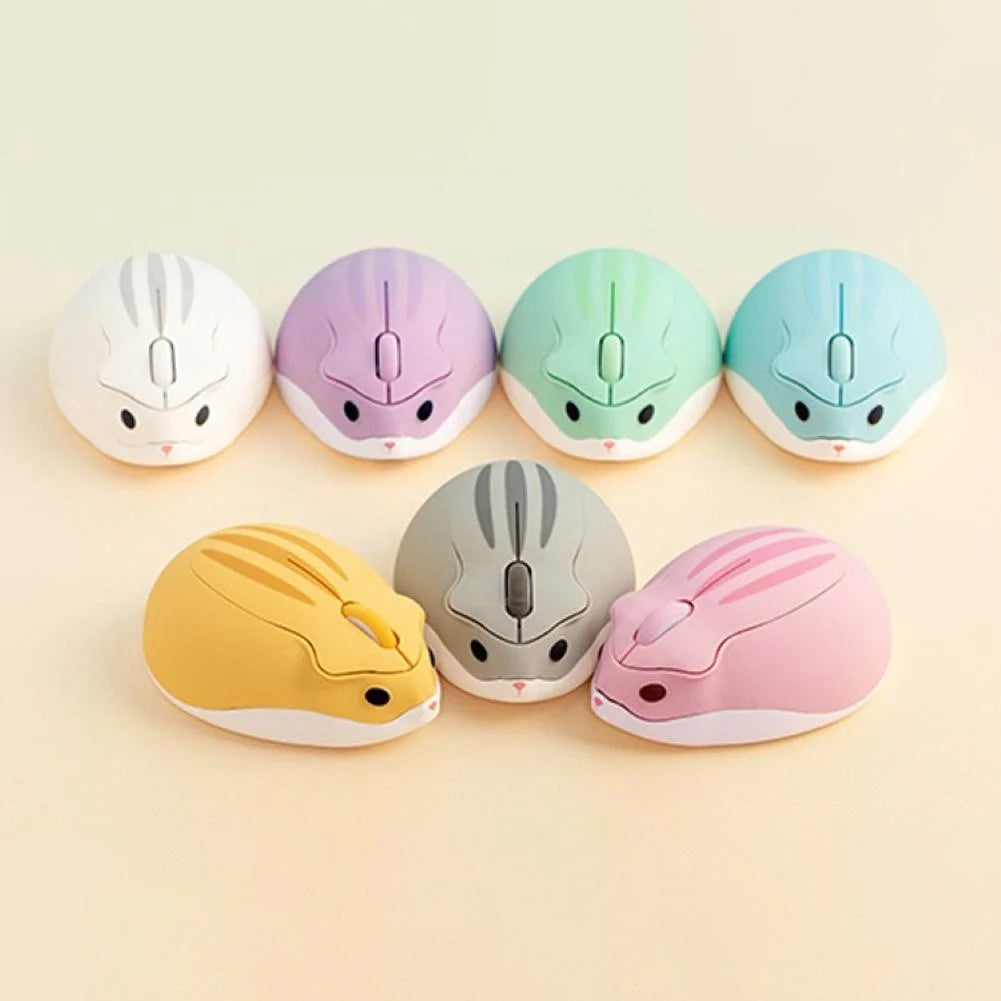 Souris Sans Fil Hamster 2,4 GHz – Mini Souris Ergonomique 1200 DPI pour PC et Portable