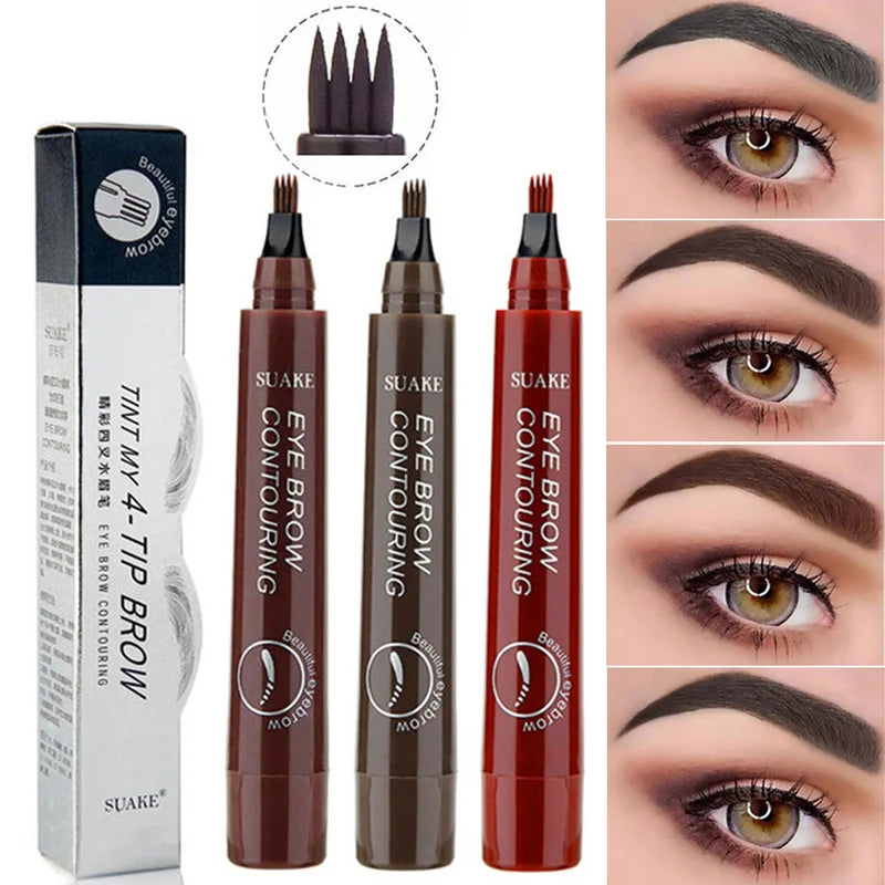 BROW PEN - Stylo feutre à sourcils 4 pointes précises - 1 ACHETÉ = 1 OFFERT