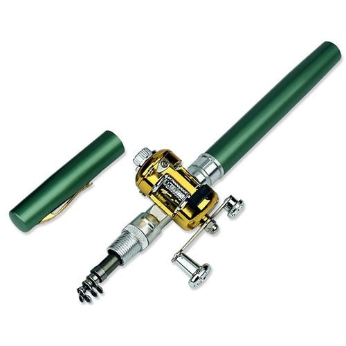 Minicaña de pescar telescópica de bolsillo