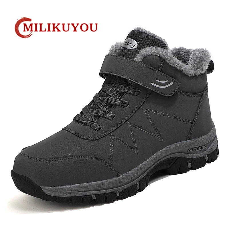Bottines Fourrées Unisexes - Velcro Réglable