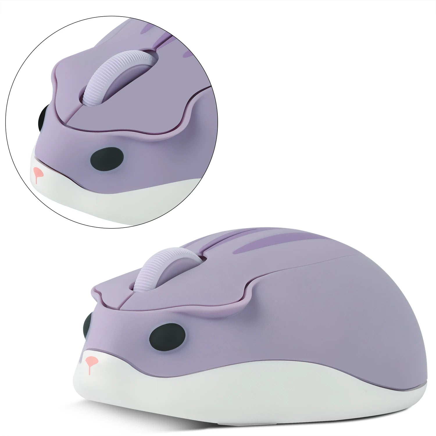 2.4GHz Hamster Wireless Mouse – Mini Ergonomic 1200 DPI Mouse for PC and Laptop