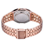 Montre digital bracelet en acier inoxydable - Modèle Mixte