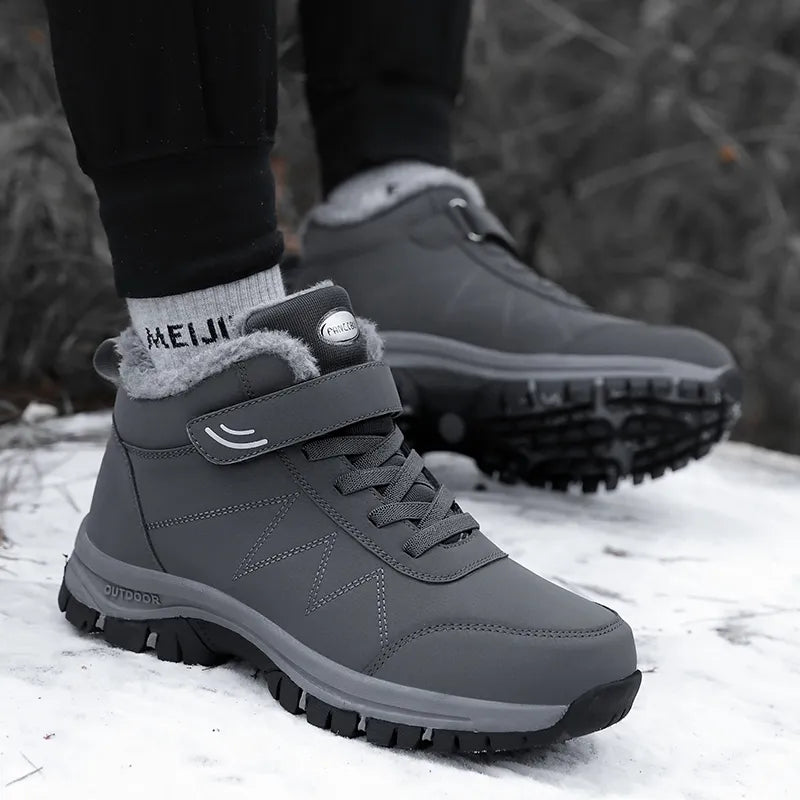 Bottines Fourrées Unisexes - Velcro Réglable