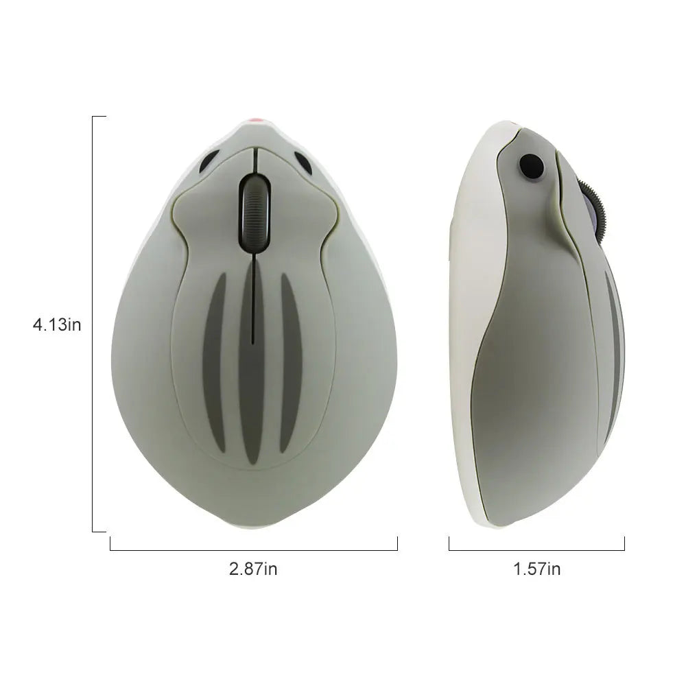 Souris Sans Fil Hamster 2,4 GHz – Mini Souris Ergonomique 1200 DPI pour PC et Portable