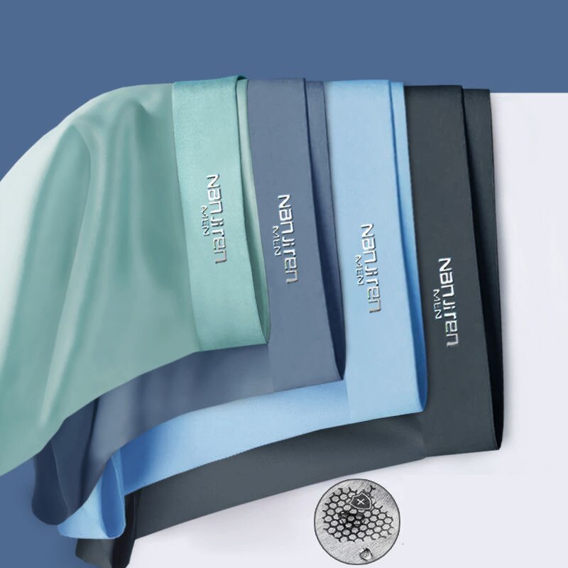 Pack of 4 Anti-Bacterial Ice Silk Boxers