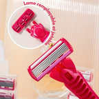 Rasoir à 6 lames anti-coupures - 15 Lames + 3 OFFERTES
