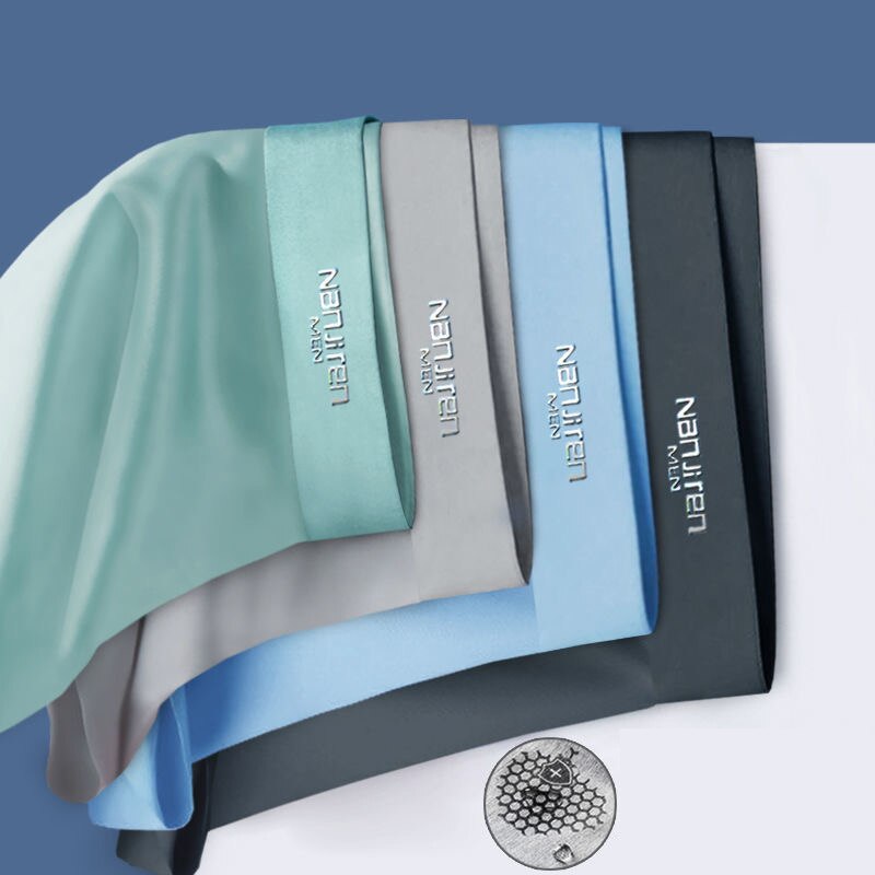 Pack of 4 Anti-Bacterial Ice Silk Boxers