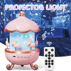 Veilleuse musicale Bluetooth - 3 couleurs, 3 intensités, 6 projections...