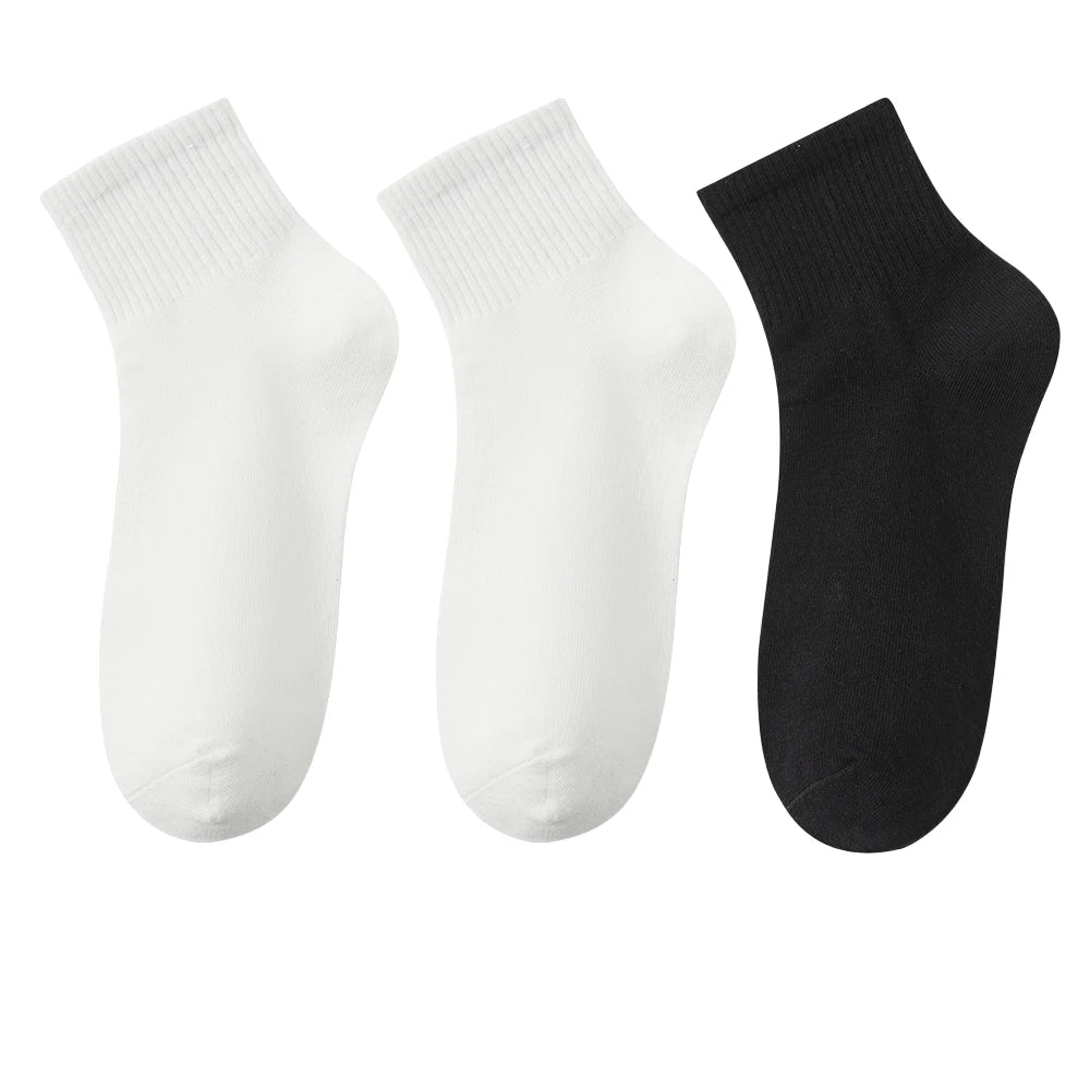 Lot de 3 paires de Chaussettes Courtes Confort & Douceur – 100% Coton