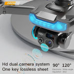 Drone double caméra HD 8K avec prise de photos et vidéo instantanées - Détecteur d'obstacles