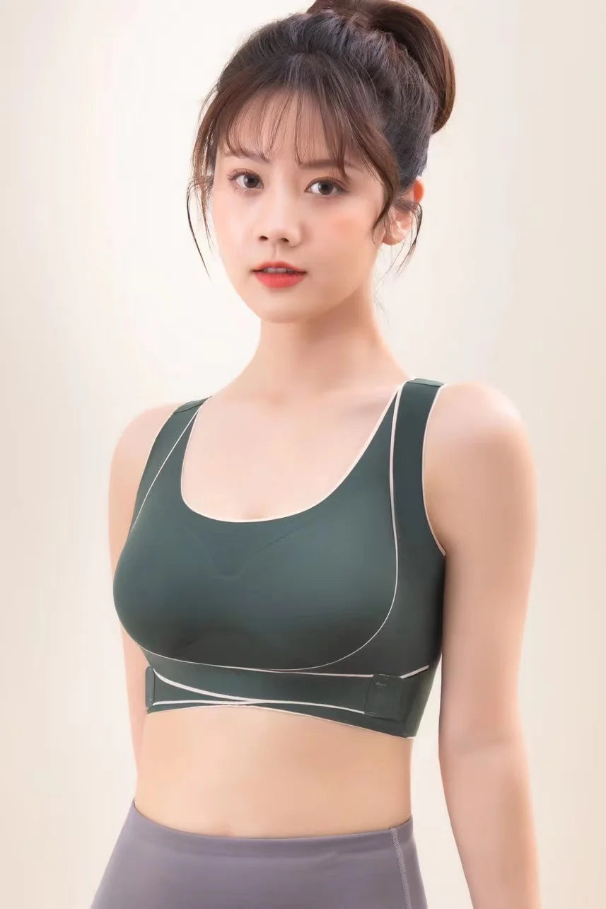 Brassière de sport maintien extrème - Bandes croisées avant