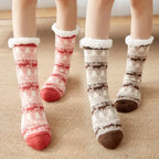 Chaussettes chaudes en laine pour l'hiver spécial Noël
