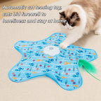 Tapis de Chasse Interactif pour Chat – Jouet Rotatif Automatique avec Capteur de Mouvement