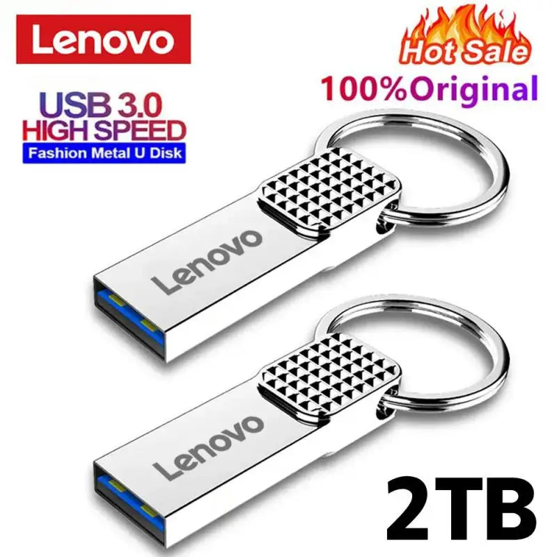 Lenovo - Mini clé USB 2TO en métal Haute Vitesse