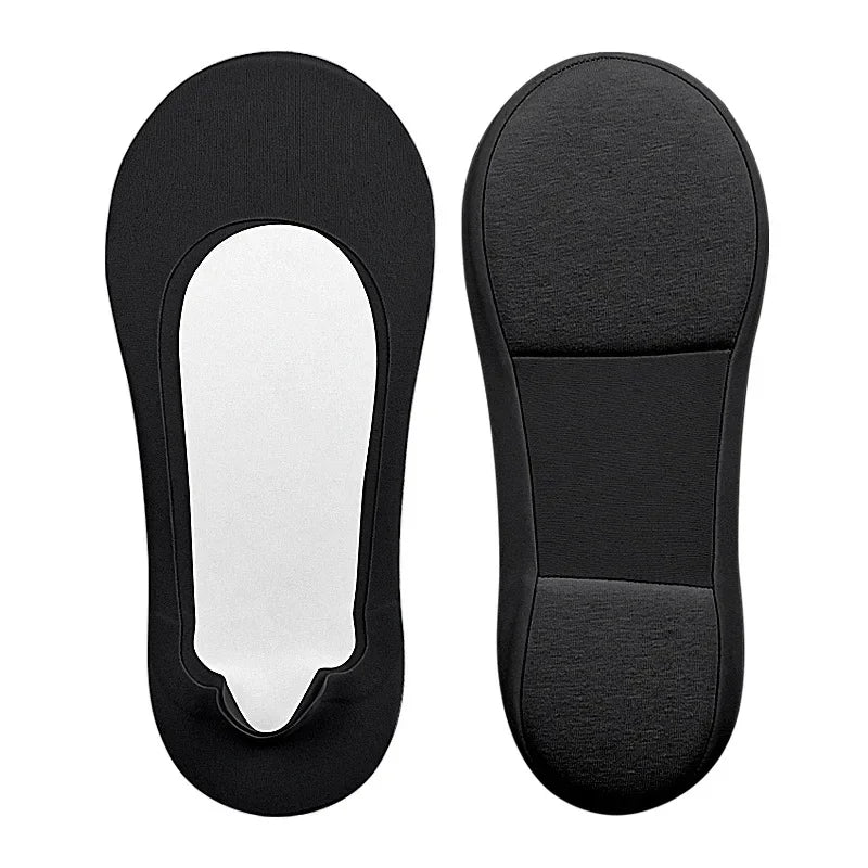 Lot de 3 Paies de Chaussettes Semelles Invisibles Antidérapantes Femme avec Coussinets Amortissants