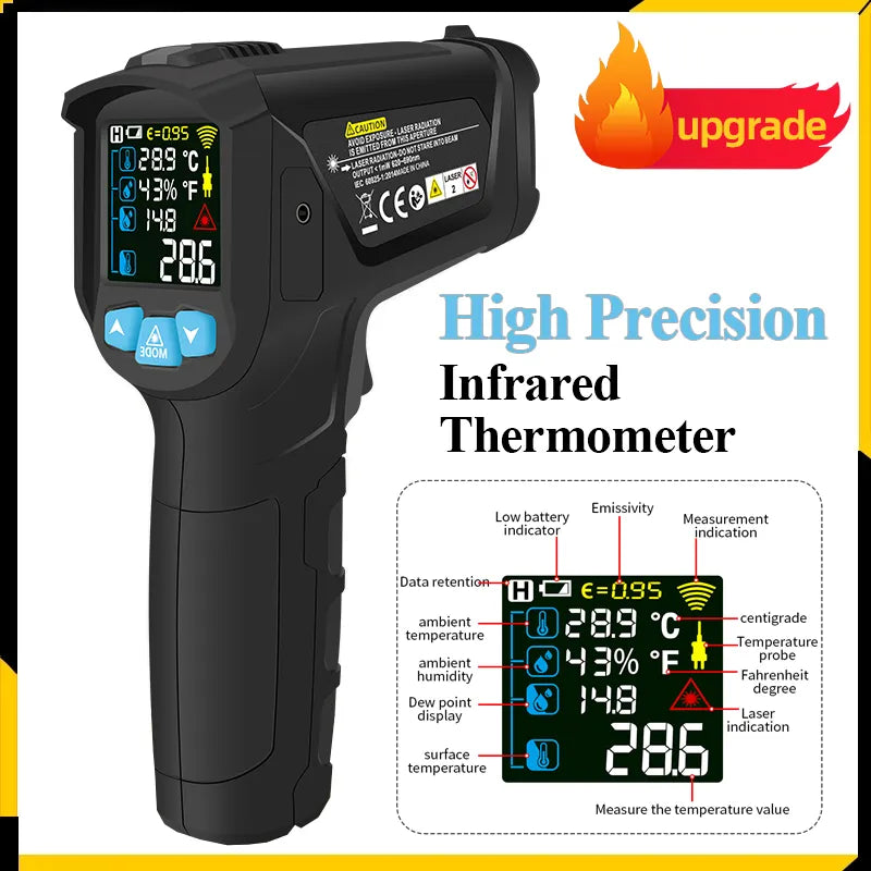 Thermomètre Laser Infrarouge Numérique