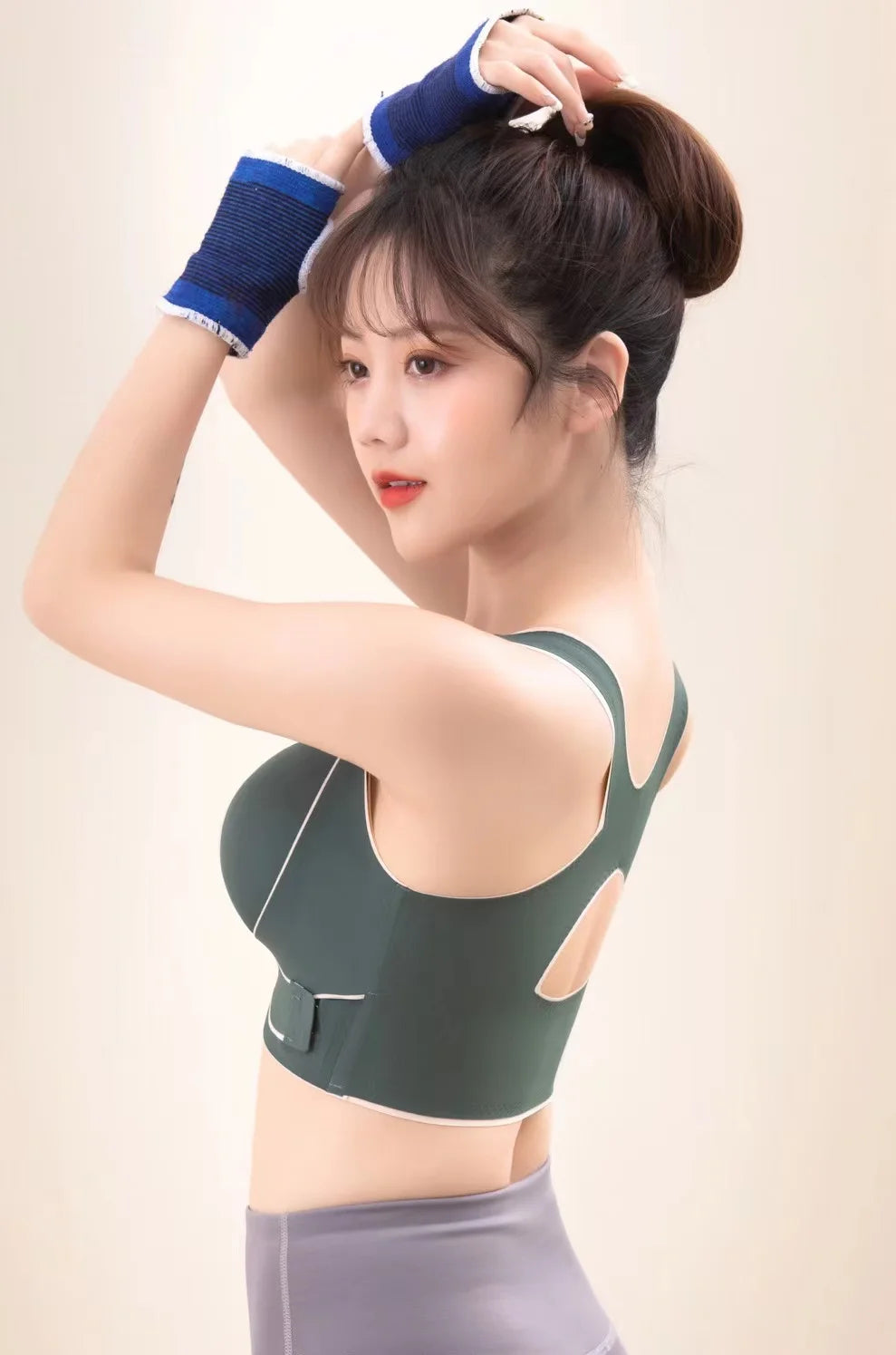 Brassière de sport maintien extrème - Bandes croisées avant