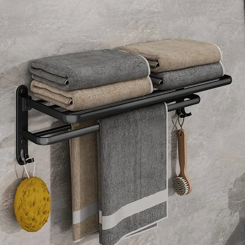 Support de serviette pliant en aluminium