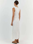 Robe Longue Décontractée en Tricot côtelée