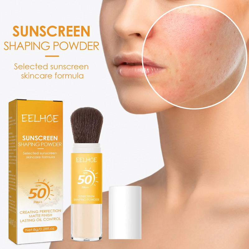 Poudre de maquillage anti-sébum et couvrant SPF50+