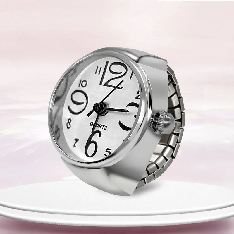 Montre Bague Originale Unisexe – Montre à Cadran Multicouleur & Rond en Alliage