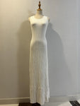 Robe Longue Décontractée en Tricot côtelée